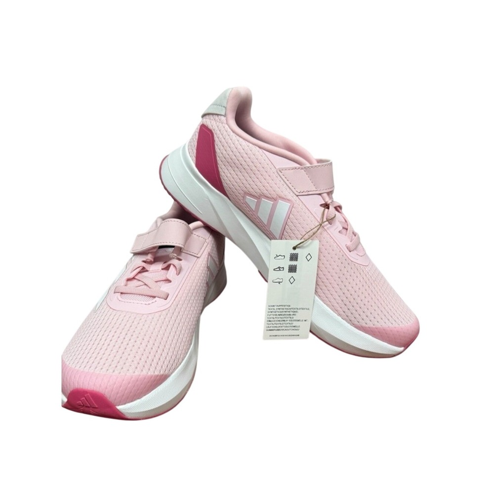 Adidas size 6 Kids / 7 women's pink and white Lightweight running Sneaker - Picture 1 of 5